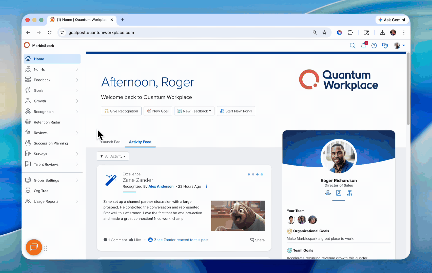 [Talent Reviews] How to Export Detailed Analytics GIF