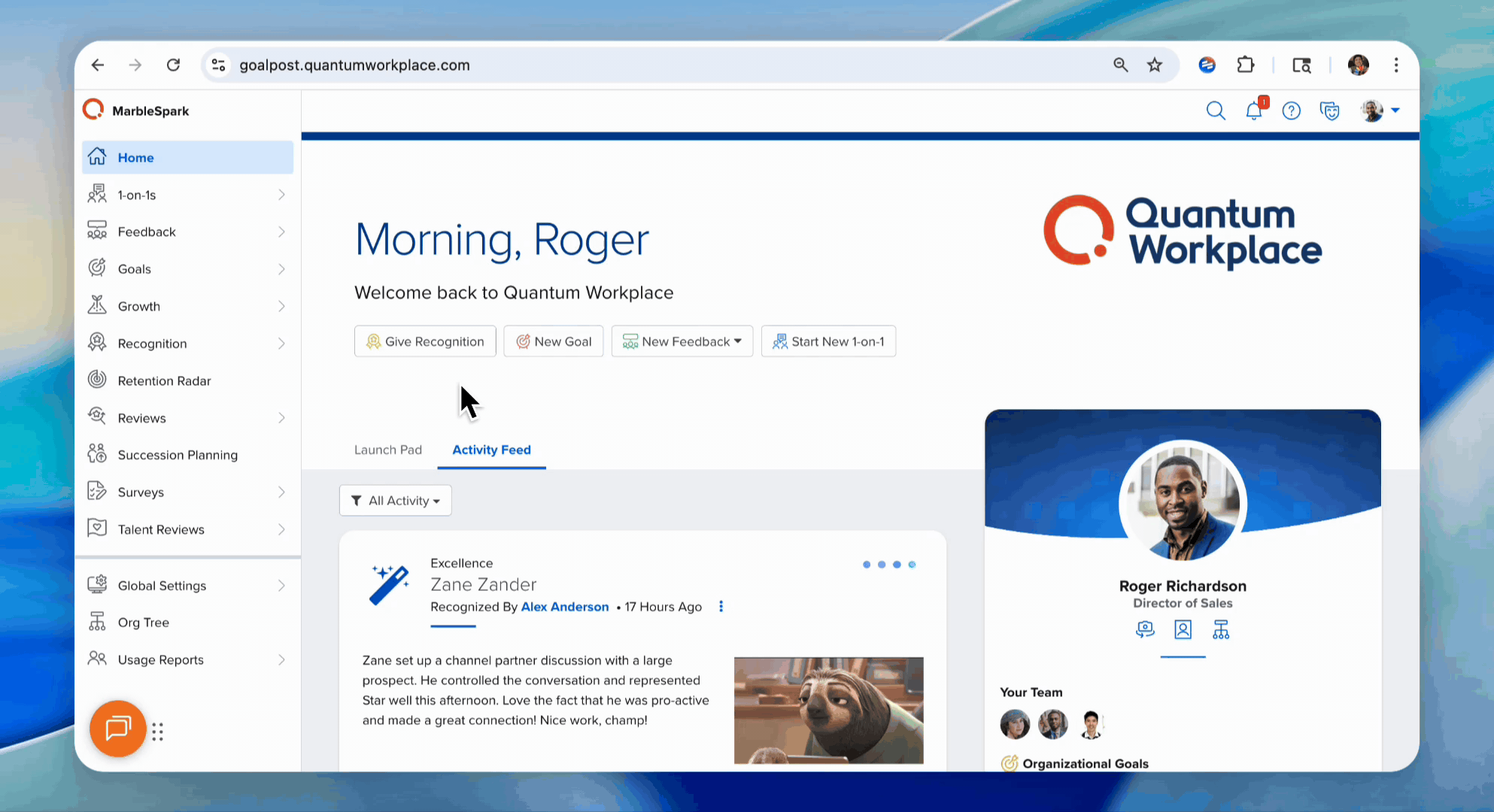 Accessing Analytics under a Feature
