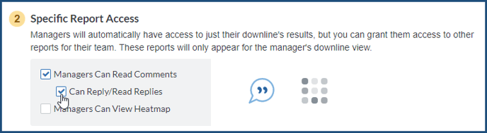 MA specific report access can reply to comments