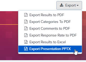 Survey Analytics - Export Options