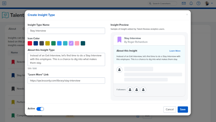 Personalize TR Insights
