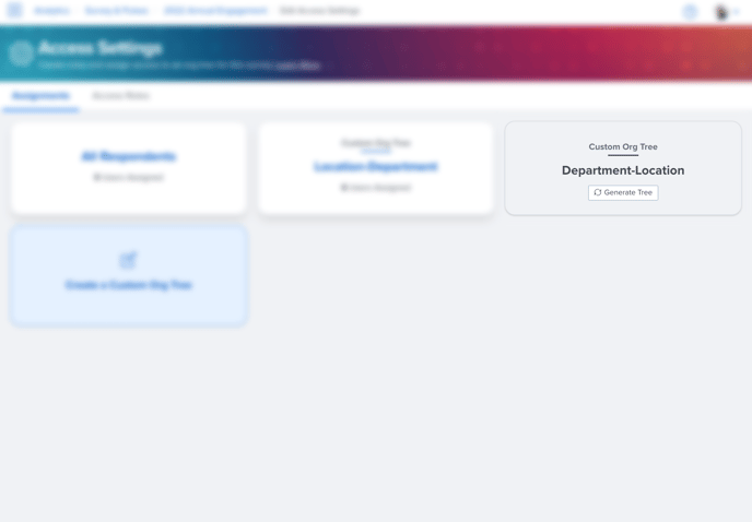 Org Tree on Prior Survey