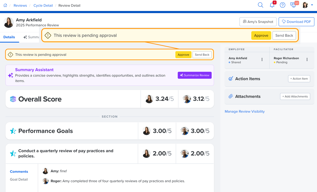 Performance Review Approval Process