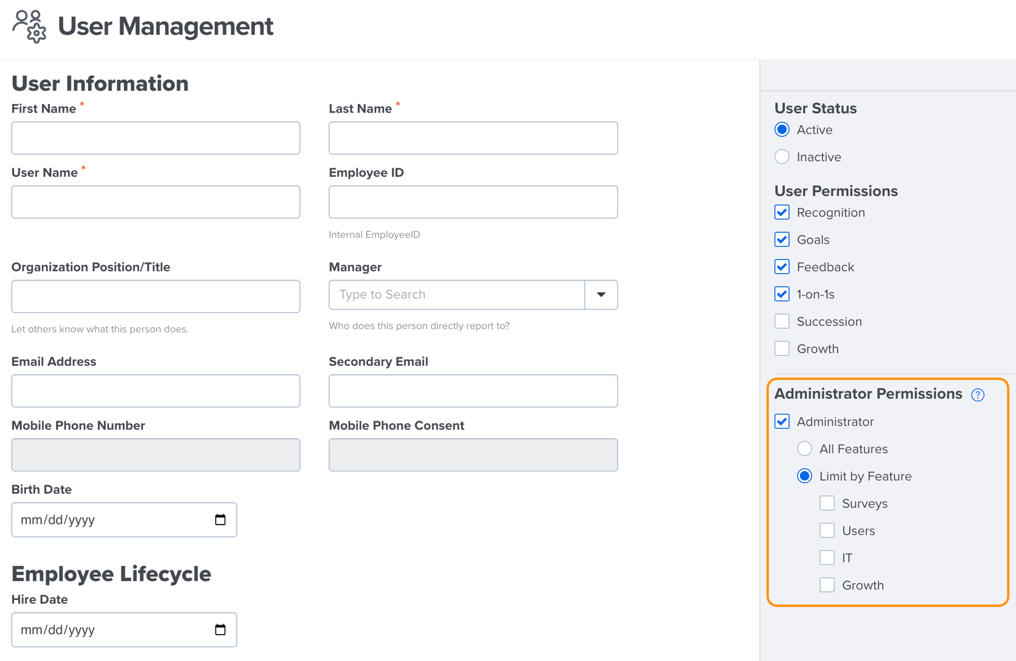 Assign a User to an Admin Role