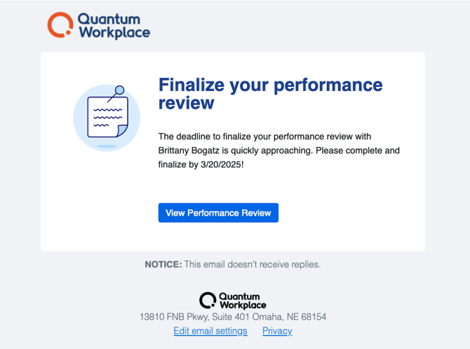 Employee First Finalize