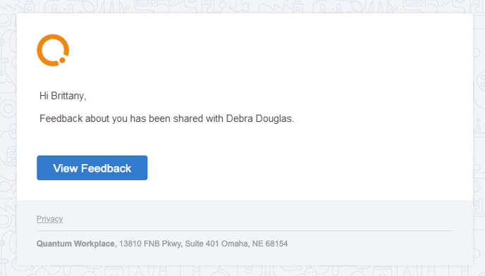 feedback about you has been shared
