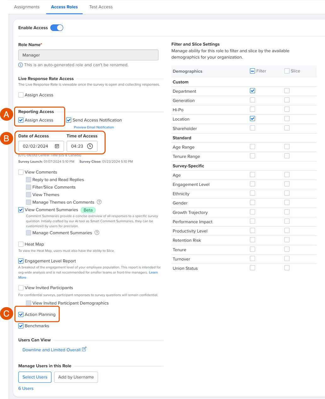 Assign Users to an Action Plan