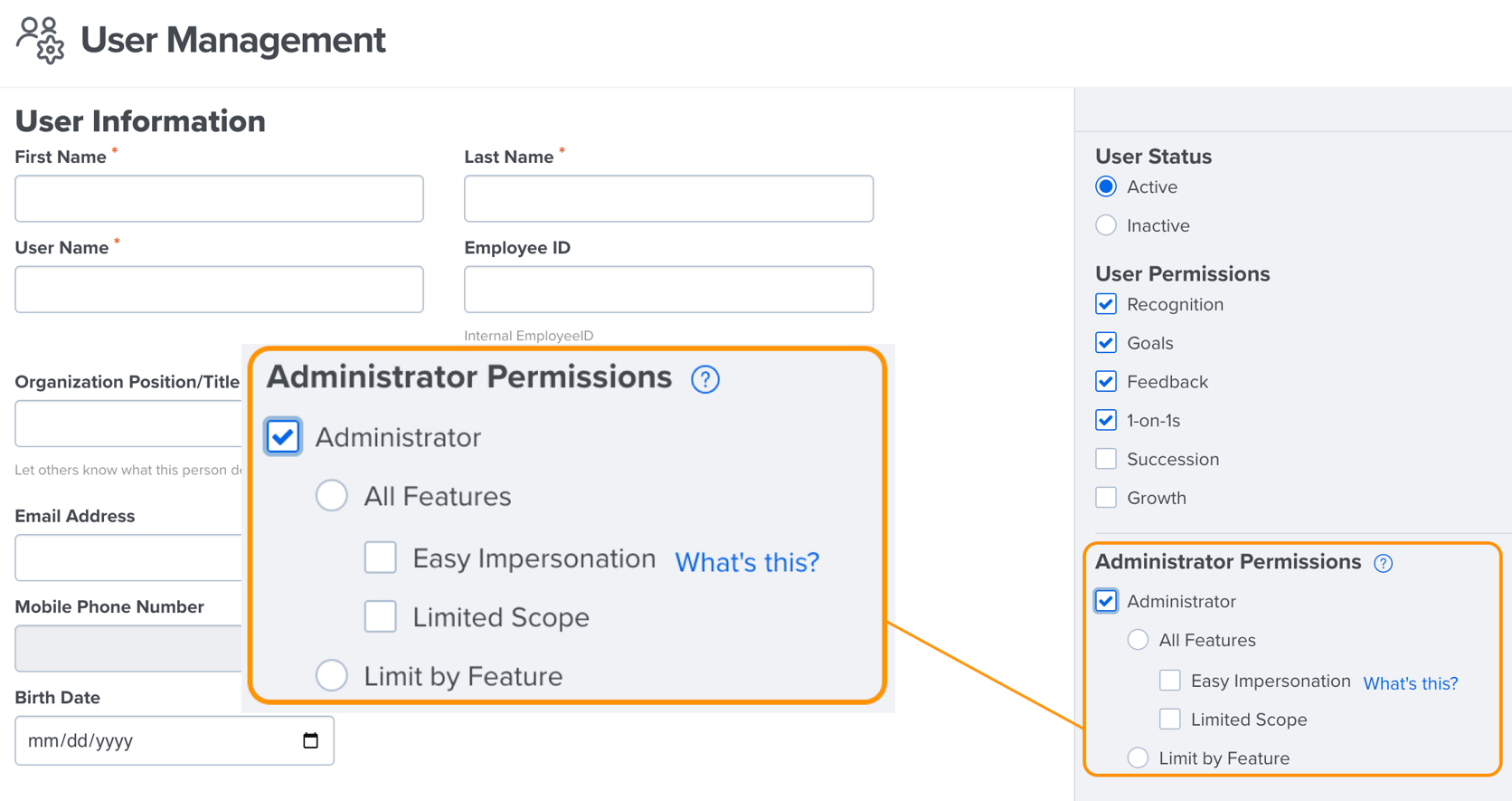 Assign a User to an Admin Role