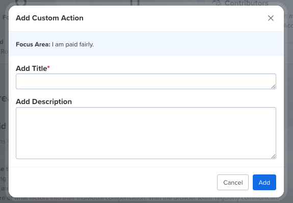 Adding Action Action Planning