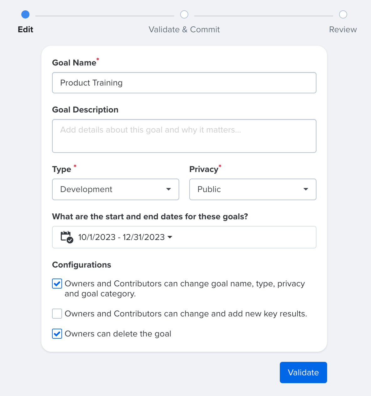 How to Use Bulk Goals