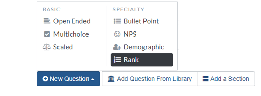 rank question type-1