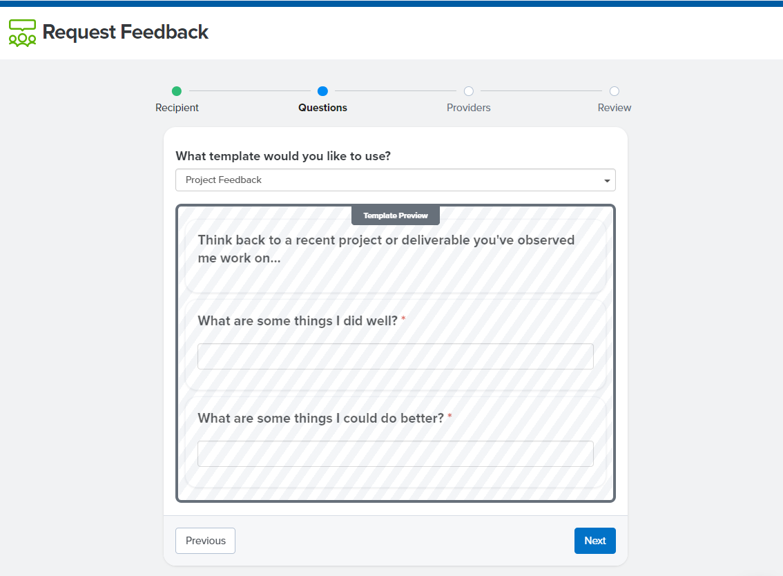 How to Request Feedback